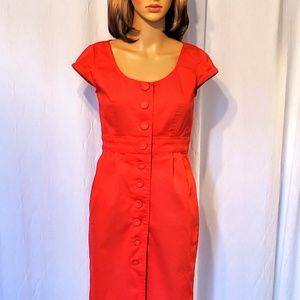 Liz Claiborne 6 Petite Tulip Red Dress
